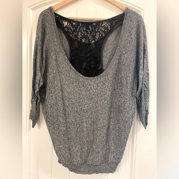Express Top with Lace Back - Picture 2 of 2